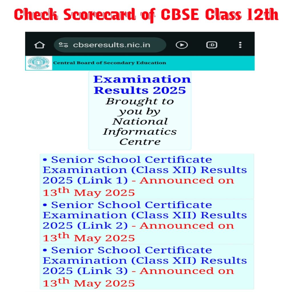 CBSE CLASS 12 RESULT 2025