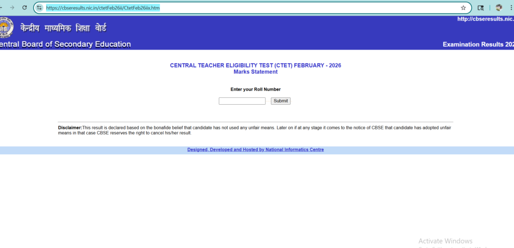 ctet february 2026 result declared